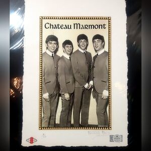 The Beatles, Chateau Marmont, Limited Edition Print Signed Fairchild Paris